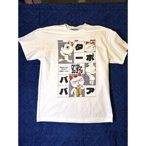 OFFICIAL DanDaDan Graphic White Turbo CAT SHONO T-Shirt LG US Size